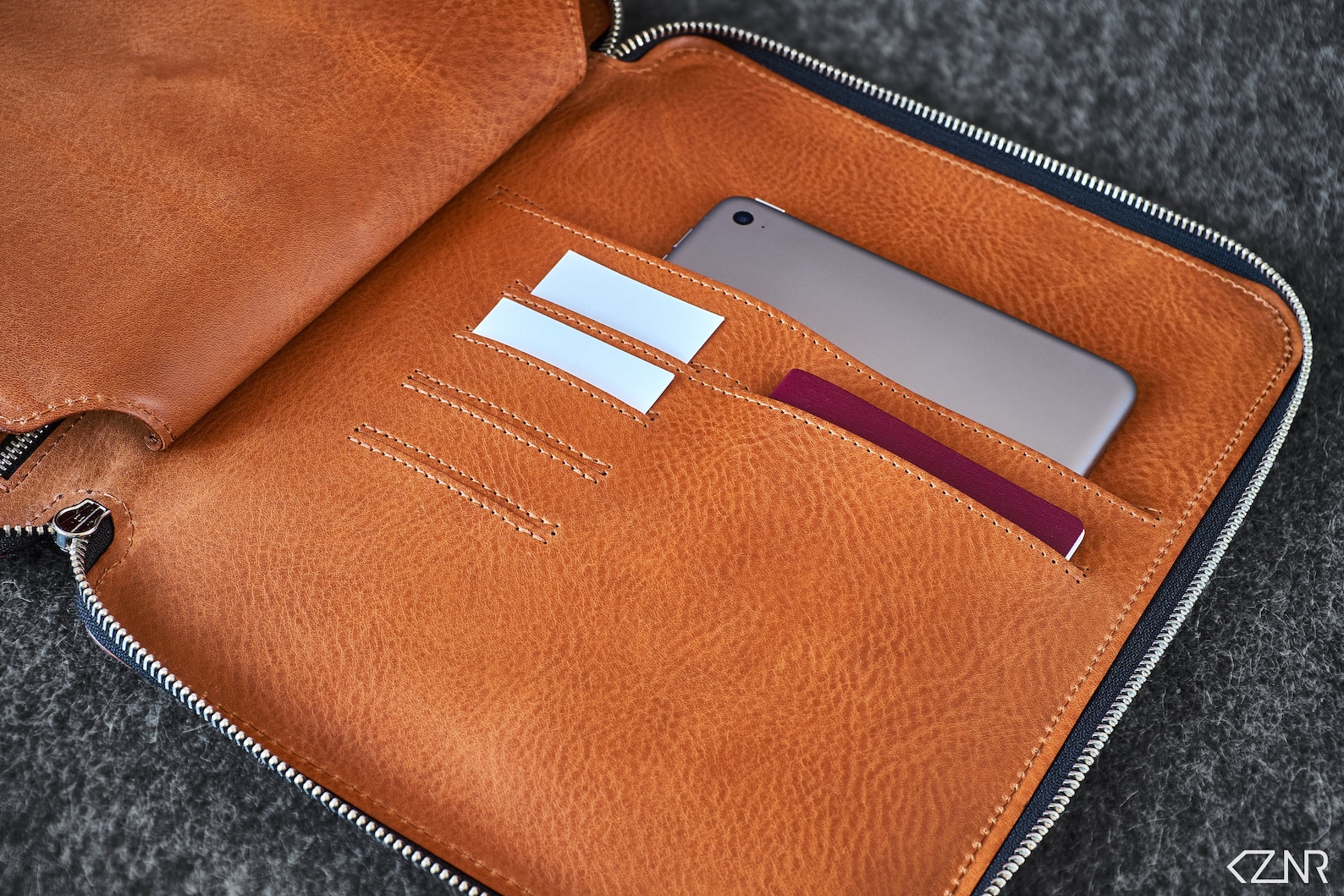 Leather Travel Folio Organizer Portfolio Case Ipad Pro Etsy