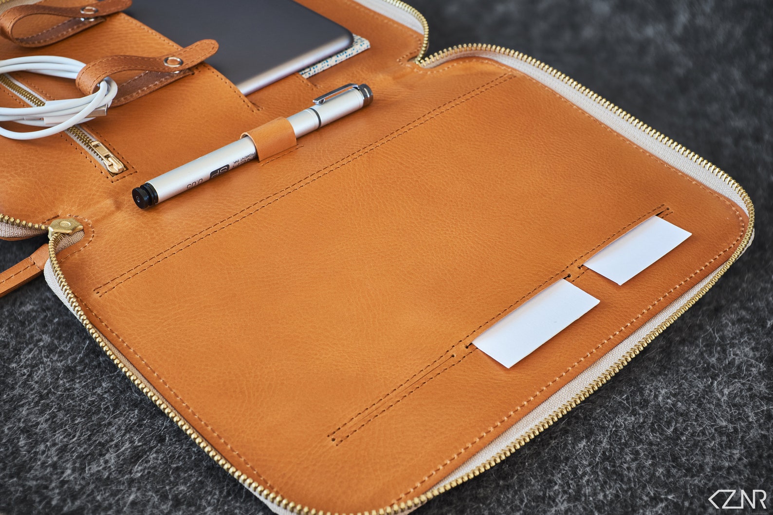 Leather Travel Folio Organizer Portfolio Case Ipad Mini Etsy