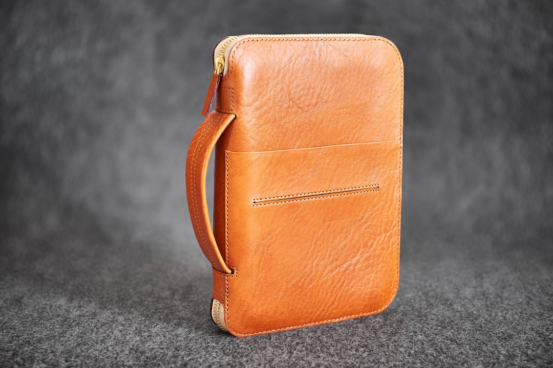 Leather Folio iPad Mini 4 Travel Case Handmade Etsy
