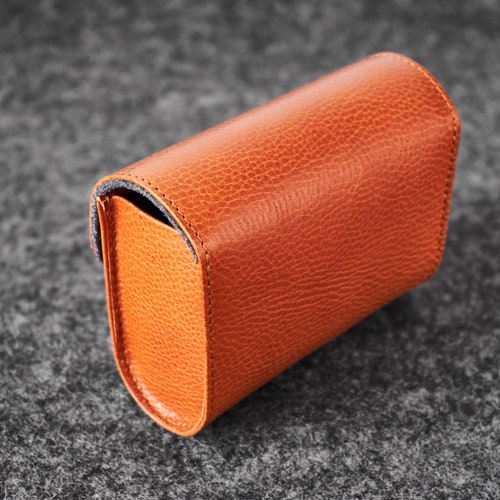 Leather Felt Case Box Bag Purse shops Hand made Camera Glasses KZNR