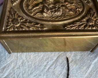 Antique Brass Collectible Box