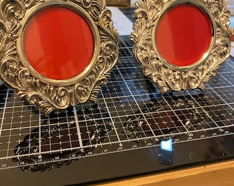 Zwei Vintage versilberte Rahmen