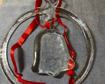 Set of Vintage Glass Christmas Ornaments
