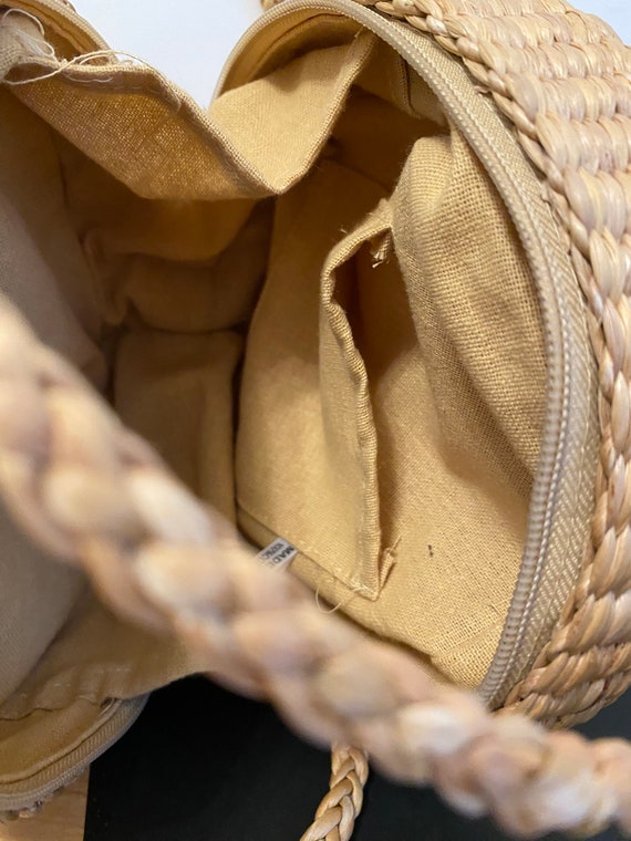 Woven Round Rattan Bag - image 4