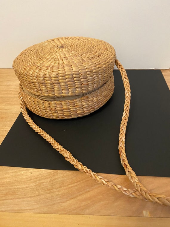 Woven Round Rattan Bag - image 1