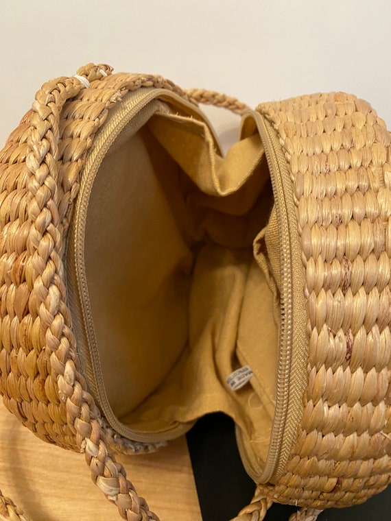 Woven Round Rattan Bag - image 5