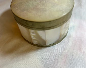Silver & Mother-of-Pearl Trinket Box