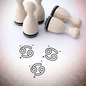 Sternzeichen Krebs Symbol Stempel MiniStempel
