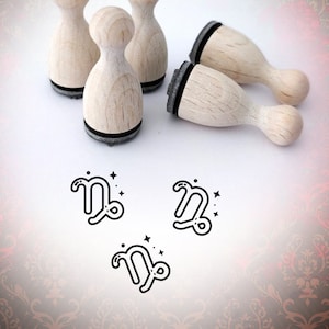 Signe du zodiaque Capricorne Symbole Timbre MiniStamp