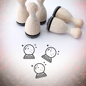Glaskugel Magie Ministempel Stempel