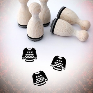 Ministempel Winter Wolle Pullover Stempel