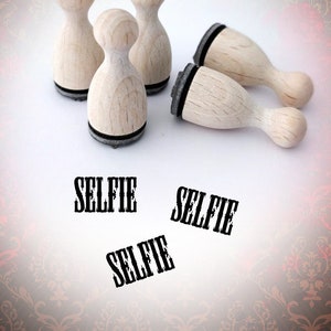SELFIE Wort Stempel V14 Mini Stempel Mini-Stempel