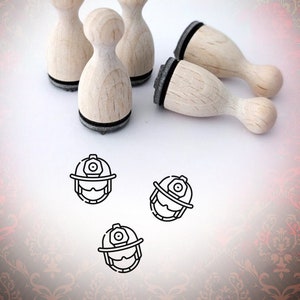 Feuerwehrmann Stempel Mini-Stempel