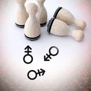 Gender Symbol Androgyne Stempel MiniStempel