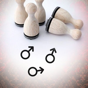 Gender Symbool Man Stamp MiniStamp