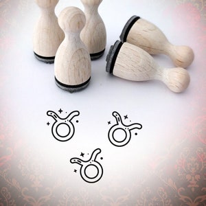 Signe du zodiaque Taureau Symbole Timbre MiniStamp