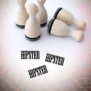 HIPSTER Wort Stempel V26 Mini Stempel Mini-Stempel