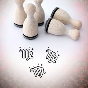 Sterrenbeeld Maagd Symbool Stempel MiniStamp