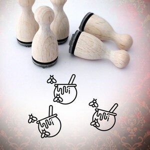 Ministempel Honigtopf Biene Stempel