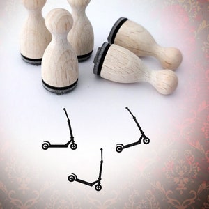 Ministempel Tretroller Roller Scooter Stempel