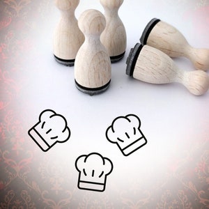 Mini carimbo de chapéu de chef