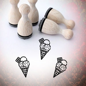 Ministempel Eistüte Waffel Stempel