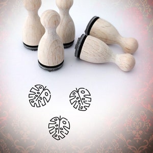 Monstera Deliciosa Leaf Stamp Mini Stamp