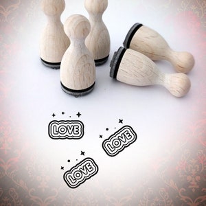 Ministempel Hippie Love Letters Stempel