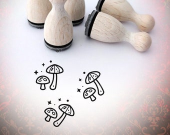 Mini Stamp Hippie  Magic Mushrooms
