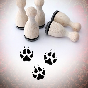 Fox Paw Imprint Marks MiniStamp Stamp