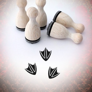Duck Paw Impression Trazas Mini Sello