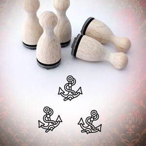 Tattoo Style Anchor v3 Mini Stamp