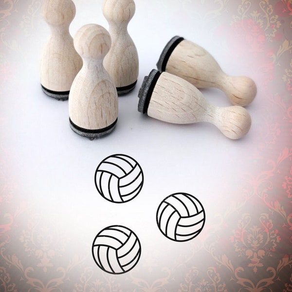 Ministempel Sommer Volleyball Stempel