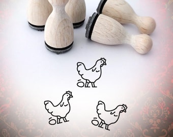 Mini Stamp Chicken with Egg