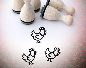 Ministempel Huhn Stempel