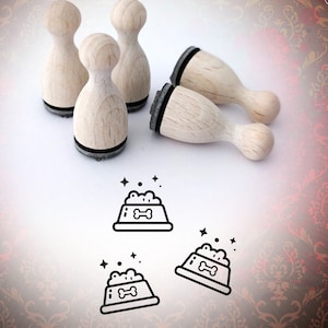 Animal Food Bowl Mini Stamp Stamp