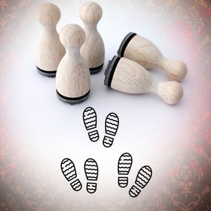 Schoenafdruk sporen mini stempel stempel