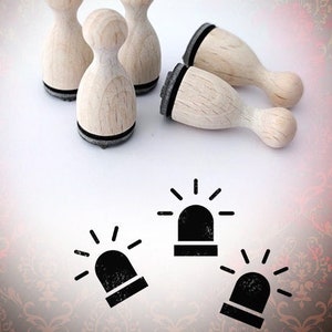 Blaulicht Mini Stempel Mini-Stempel