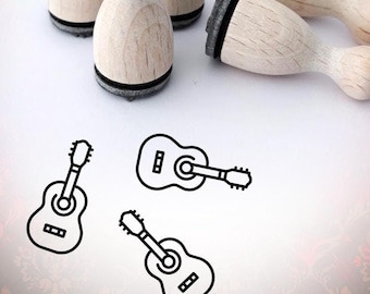 Mini stempel z gitarą