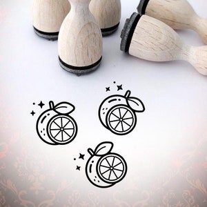 Mini francobollo con frutta arancione