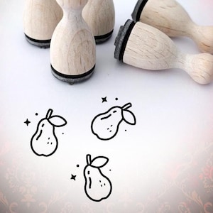 Perenfruit mini-stempel rubberstempel