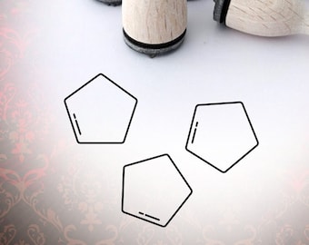 Mini-Stempel Pentagon Geometrie Stempel