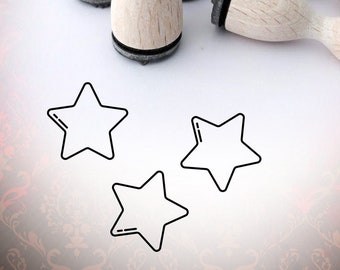 Mini Stamp star 5 corners geometry