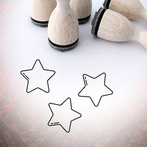 Mini-Stempel Stern 5 Zacken Geometrie Stempel