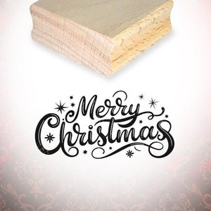 Sello de texto feliz Navidad