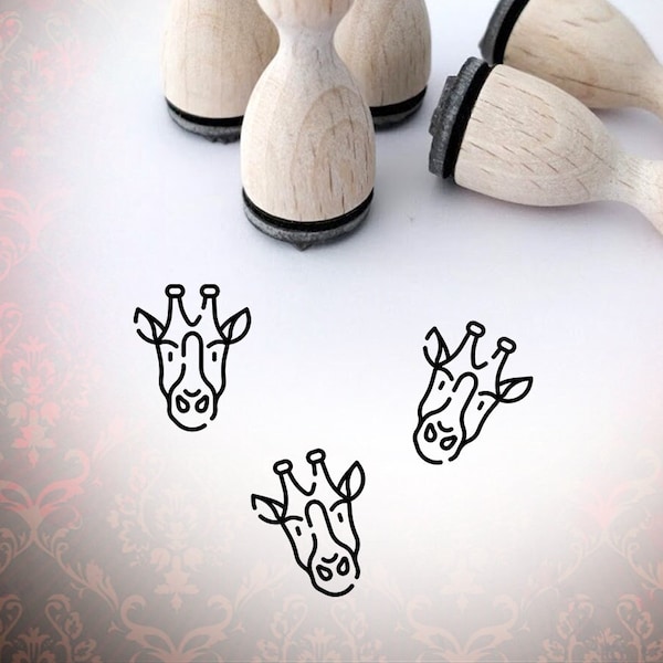 Giraffe Animal Face Ministamp