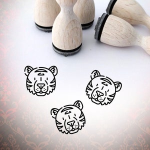 Tiger Tier Gesicht Ministempel Stempel