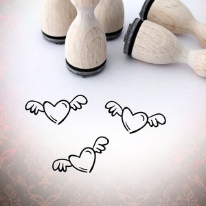 Herz mit Flügel Love Mini Stempel Mini-Stempel