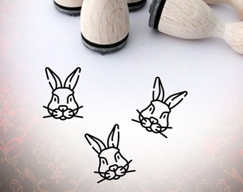 Hase Tier Gesicht Ministempel Stempel