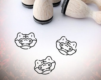 Crocodile Animal Face Ministamp